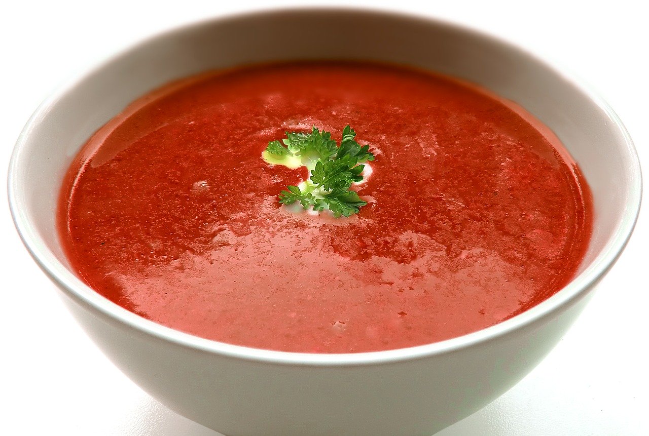 soup, cream soup, tomato soup